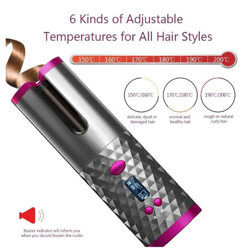 Cordless Automatic Curler